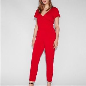 EXPRESS Red Jumpsuit Size Medium